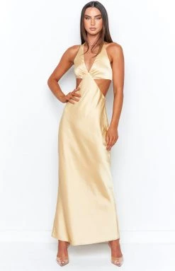 BB Exclusive Orchid Champagne Maxi Dress Dresses