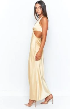 BB Exclusive Orchid Champagne Maxi Dress Dresses