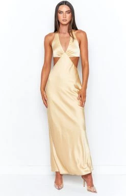 BB Exclusive Orchid Champagne Maxi Dress Dresses