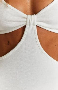 Beginning Boutique Oriana Cut Out Mini Dress White Dresses