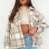 BB Exclusive Orson Fleece Cream Check Jacket