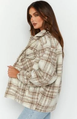 BB Exclusive Orson Fleece Cream Check Jacket 10 BB Exclusive Orson Fleece Cream Check Jacket
