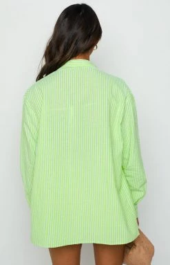 BB Exclusive Osiah Green Striped Shirt Tops 21 BB Exclusive Osiah Green Striped Shirt Tops