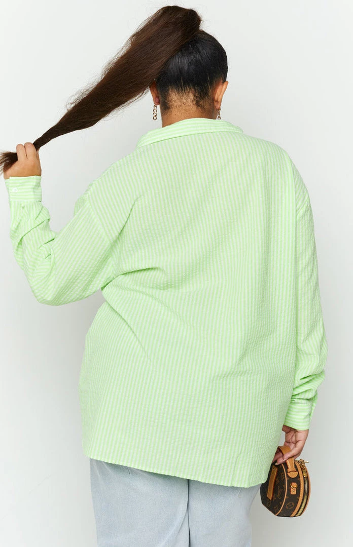 BB Exclusive Osiah Green Striped Shirt Tops 9 BB Exclusive Osiah Green Striped Shirt Tops