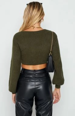 BB Exclusive Outerwear Overheated Khaki Twist Sweater