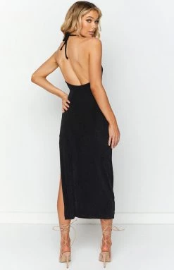 BB Exclusive Paige Black Midi Dress Dresses
