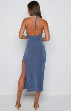BB Exclusive Paige Blue Midi Dress