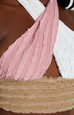 Beginning Boutique Tops Palette Halter Top Neutral