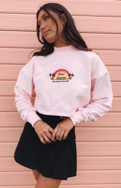 BB Exclusive Palm Springs Sweater Pink Outerwear