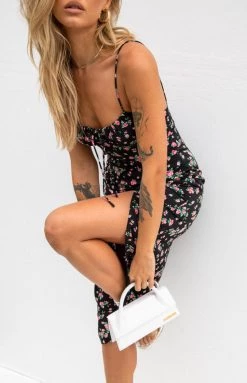 BB Exclusive Paloma Black Floral Midi Dress 15 BB Exclusive Paloma Black Floral Midi Dress