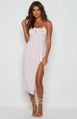 BB Exclusive Dresses Paloma Red Spot Midi Dress