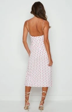 BB Exclusive Dresses Paloma Red Spot Midi Dress