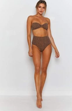 Swimwear Thrills Panthera High Waist Bikini Bottom Mustang Brown 10 Swimwear Thrills Panthera High Waist Bikini Bottom Mustang Brown