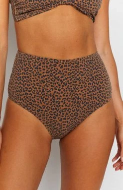 Swimwear Thrills Panthera High Waist Bikini Bottom Mustang Brown 14 Swimwear Thrills Panthera High Waist Bikini Bottom Mustang Brown