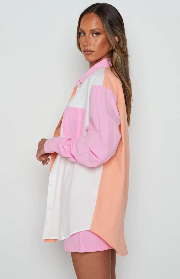 BB Exclusive Tops Paradise Palms Orange Multi Shirt 3 BB Exclusive Tops Paradise Palms Orange Multi Shirt