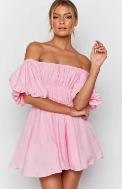 Beginning Boutique Paradise Puff Sleeve Dress Pink Dresses 15 Beginning Boutique Paradise Puff Sleeve Dress Pink Dresses