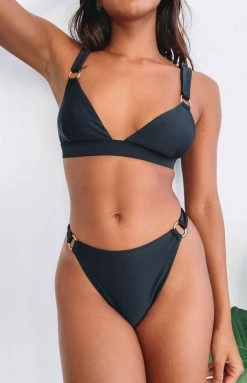 Swimwear 9.0 Swim Patriotic Bikini Bottoms Black