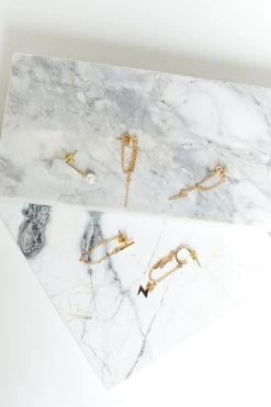 Eclat Pearl Chain Earring Pack New 6 Eclat Pearl Chain Earring Pack New