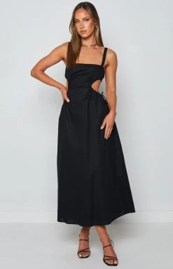 BB Exclusive Penelope Midi Dress Black Dresses
