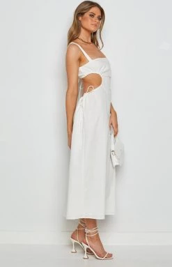 BB Exclusive Penelope Midi Dress White