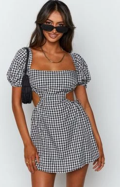 BB Exclusive Penelope Mini Dress Mono Gingham Dresses