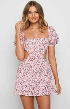 BB Exclusive Penelope Mini Dress Pink Floral Dresses