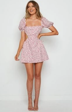 BB Exclusive Penelope Mini Dress Pink Floral Dresses