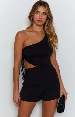 BB Exclusive Peri Playsuit Black Extended Sizes