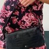 Peta And Jain Peta & Jain Salem Shoulder Bag Black Croc Peta + Jain