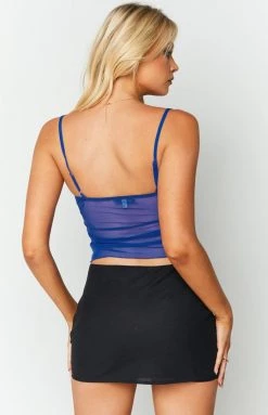 Beginning Boutique Petro Blue Cami Tops