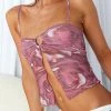 Beginning Boutique Tops Petro Pink Print Cami