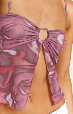 Beginning Boutique Tops Petro Pink Print Cami 12 Beginning Boutique Tops Petro Pink Print Cami