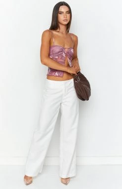 Beginning Boutique Tops Petro Pink Print Cami 11 Beginning Boutique Tops Petro Pink Print Cami