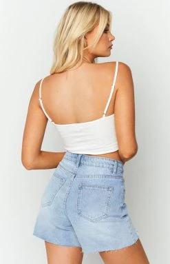 Beginning Boutique Meisha White Corset Top