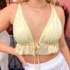 BB Exclusive Poppy Yellow Crop Top