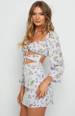 BB Exclusive Portia Mini Dress Purple Dresses