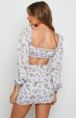 BB Exclusive Portia Mini Dress Purple Dresses