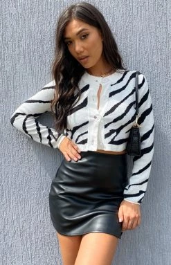 Beginning Boutique Pretty Liar Knitted Cardigan Zebra Tops 11 Beginning Boutique Pretty Liar Knitted Cardigan Zebra Tops