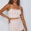 BB Exclusive Primrose Pink Knit Shorts Crop Tops