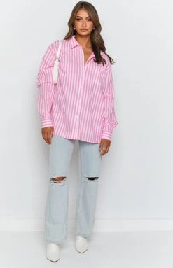 BB Exclusive Tops Psalm Striped Shirt Pink