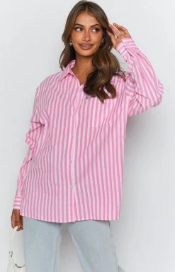 BB Exclusive Tops Psalm Striped Shirt Pink