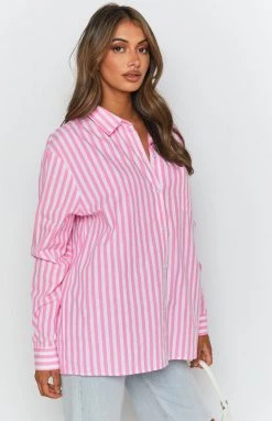 BB Exclusive Tops Psalm Striped Shirt Pink