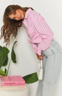 BB Exclusive Tops Psalm Striped Shirt Pink