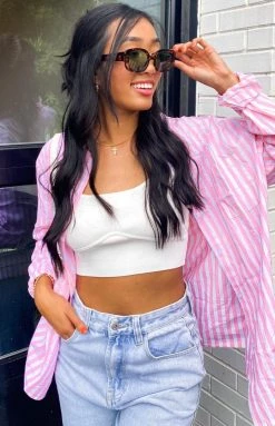 BB Exclusive Tops Psalm Striped Shirt Pink