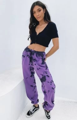 Bottoms Nana Judy Avenue Trackpant Violet Tie Dye