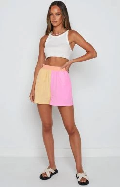 BB Exclusive Bottoms Qualia Orange Multi Shorts