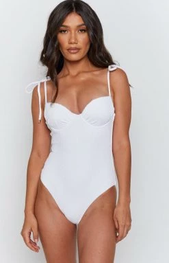 9.0 Swim Royal One Piece Swimsuit Crushed Rib Swimwear