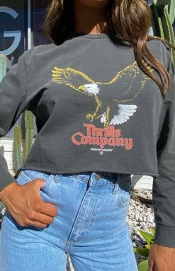 Thrills Rapture Merch Fit LS Tee - Merch Black Tops