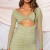 BB Exclusive Raven Mesh Dress Green