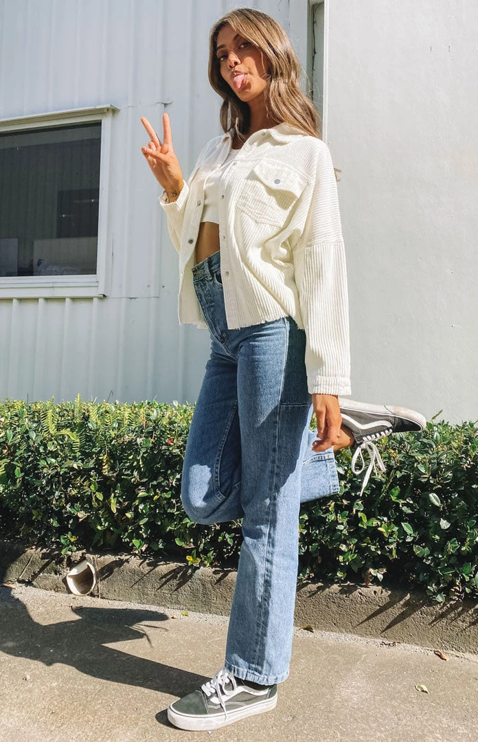 Beginning Boutique Outerwear Rayna Cord Jacket Cream 4 Beginning Boutique Outerwear Rayna Cord Jacket Cream